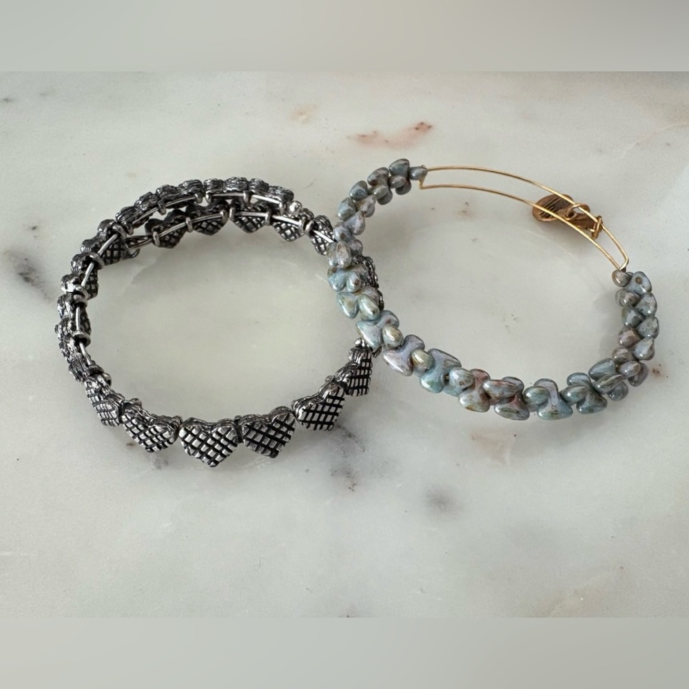 ALEX AND ANI Silver and Gold Bracelet Set